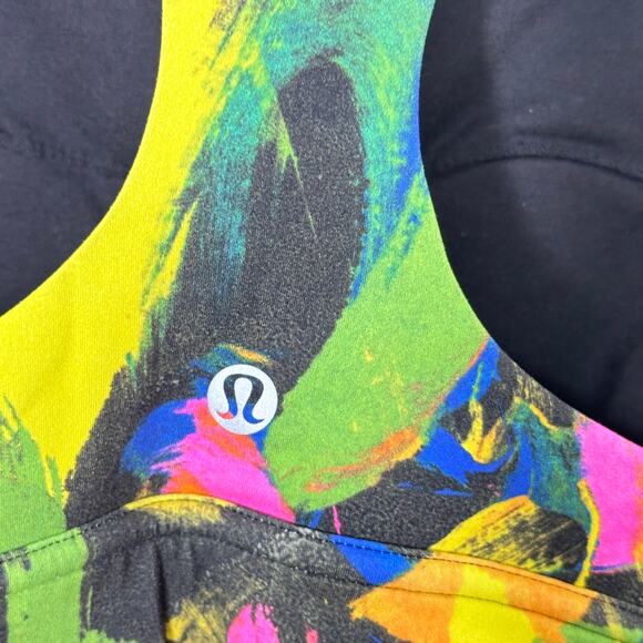 LULULEMON Wunder Train Longline Bra Medium Support C/D Cup Undertone Black Sz 8 - Picture 5 of 6